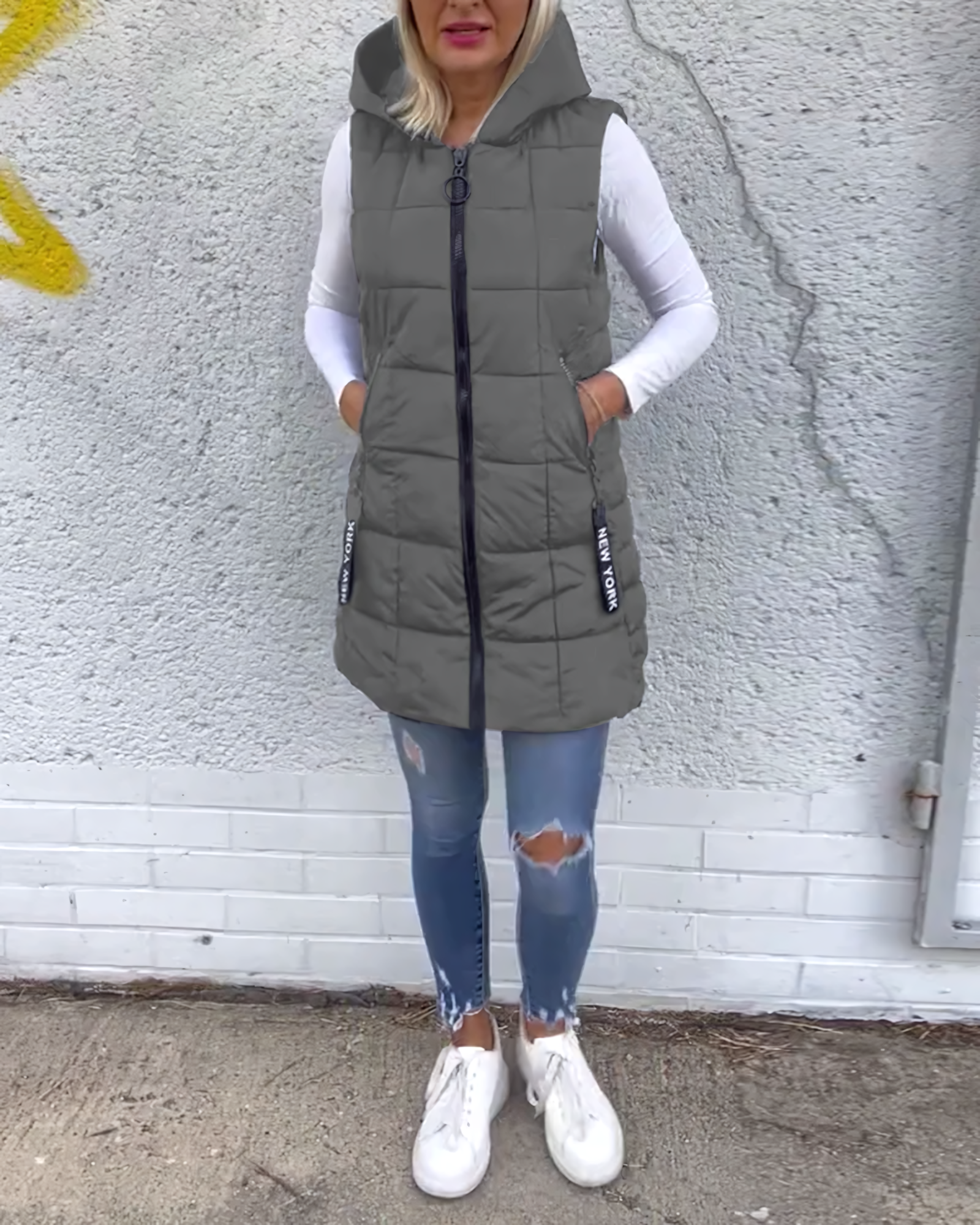 Adela Sleeveless Padded Coat - Warmte en Mode in één Iconisch Stuk