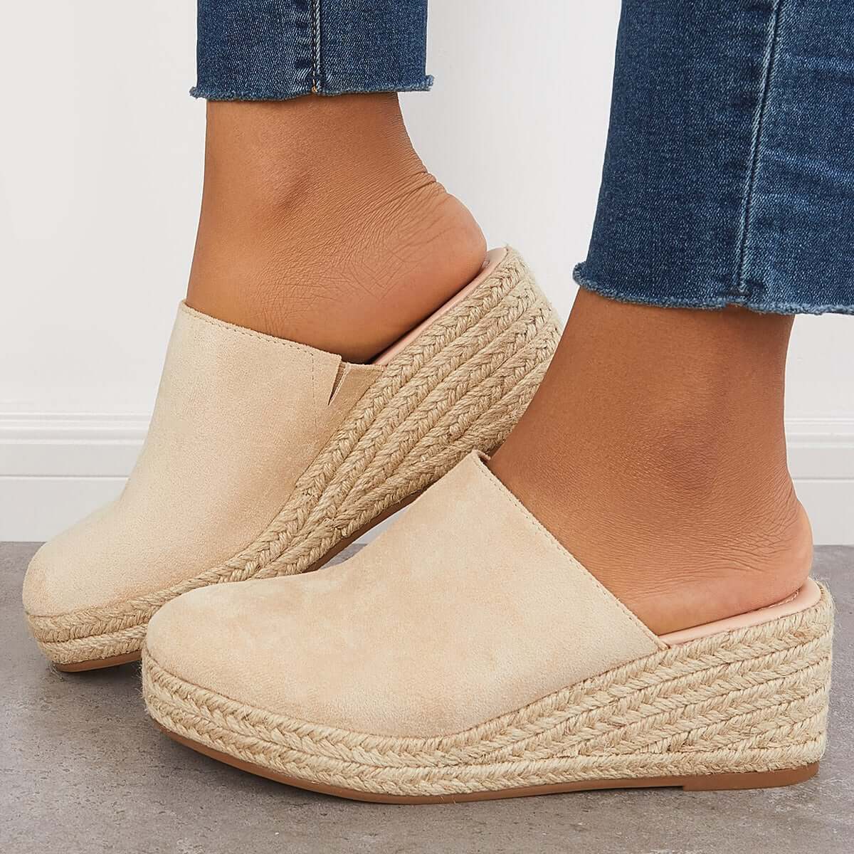 Mao-Wow™ | Espadrilles Mule Wedges Platform Slip On Backless Sandalen