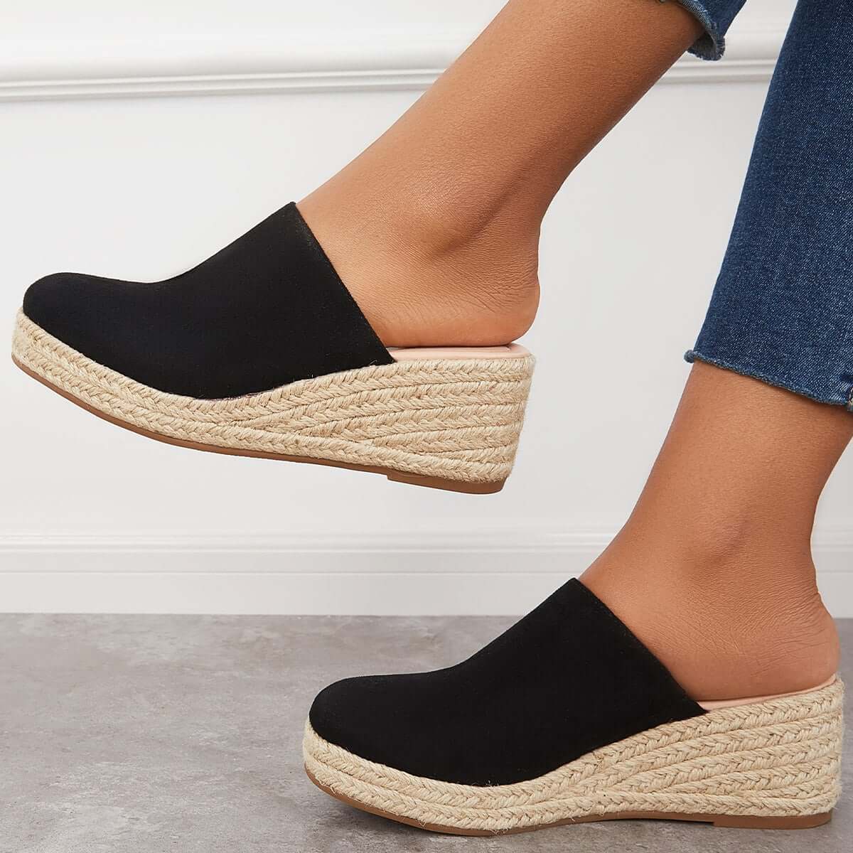 Mao-Wow™ | Espadrilles Mule Wedges Platform Slip On Backless Sandalen