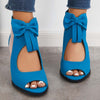 BlazeHeel™ | Mesh Chunky Blokhakken Striknot Riemchensandalen