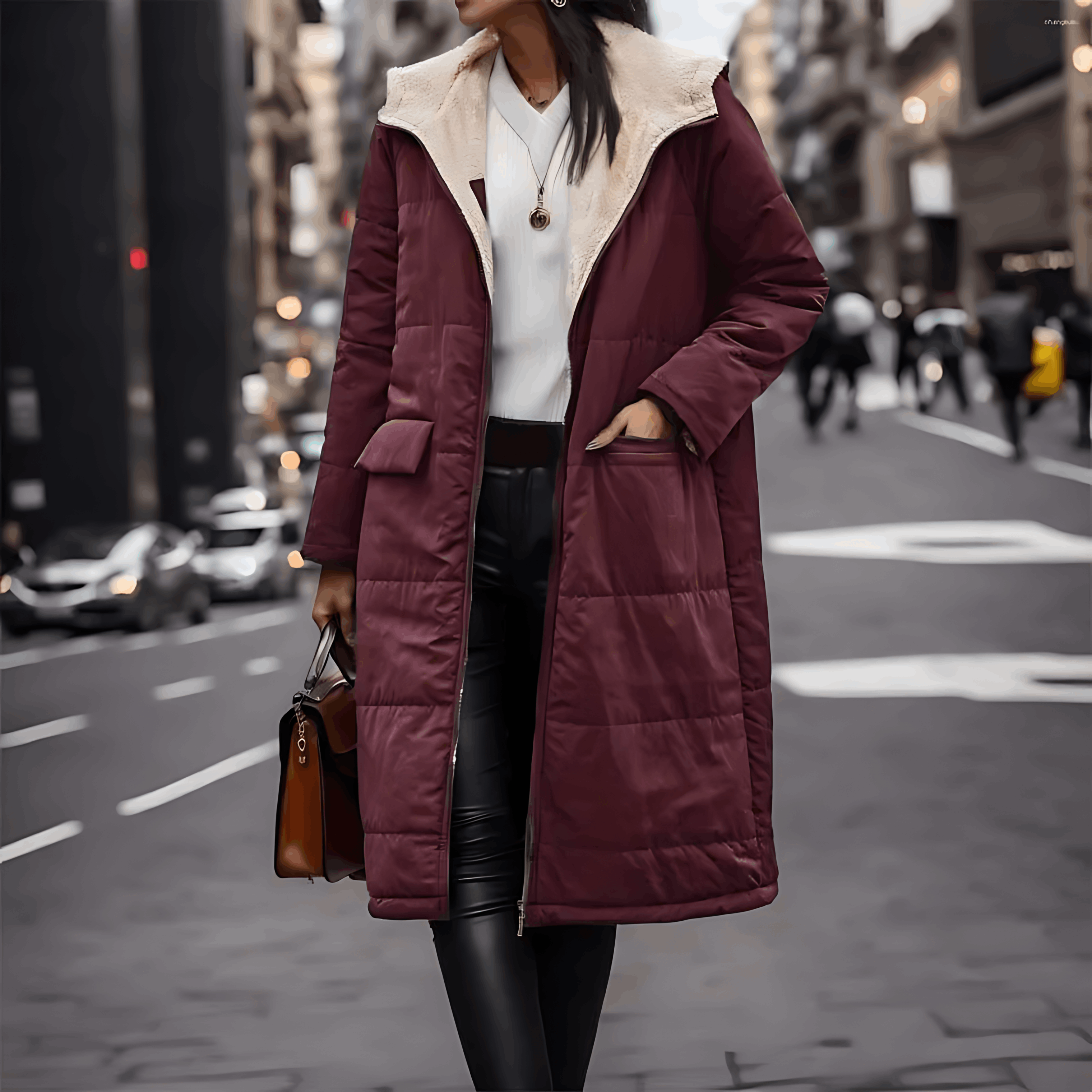 Danique Omkeerbare Coat - Omarm het koude weer in luxe en comfort