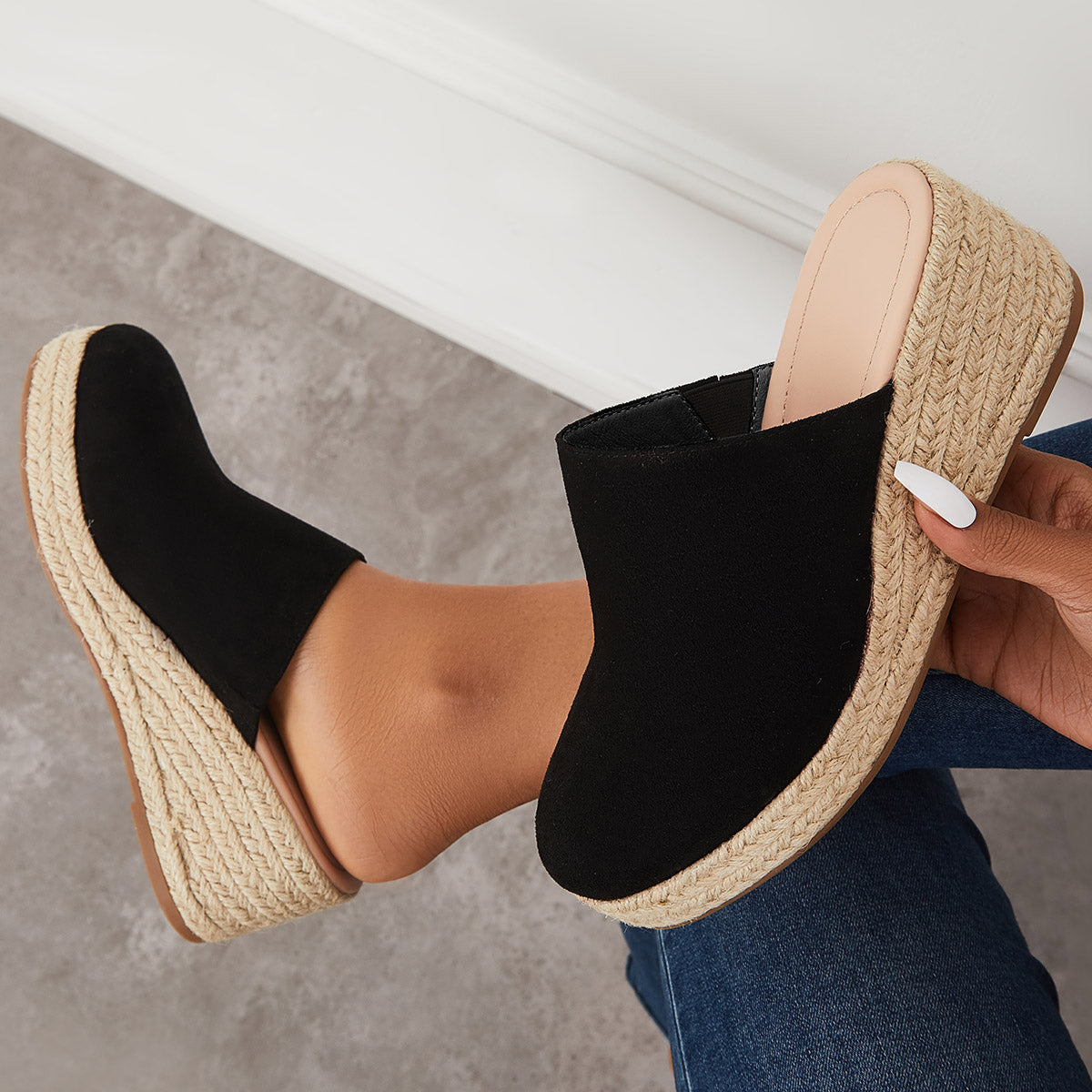 Mao-Wow™ | Espadrilles Mule Wedges Platform Slip On Backless Sandalen