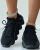 Mao-Wow™ | Plain Platform Lace Up Sneakers