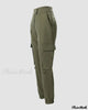 Mao-Wow ™- Cargo broek met hoge taille, zak en knoop ( voorbestelling )