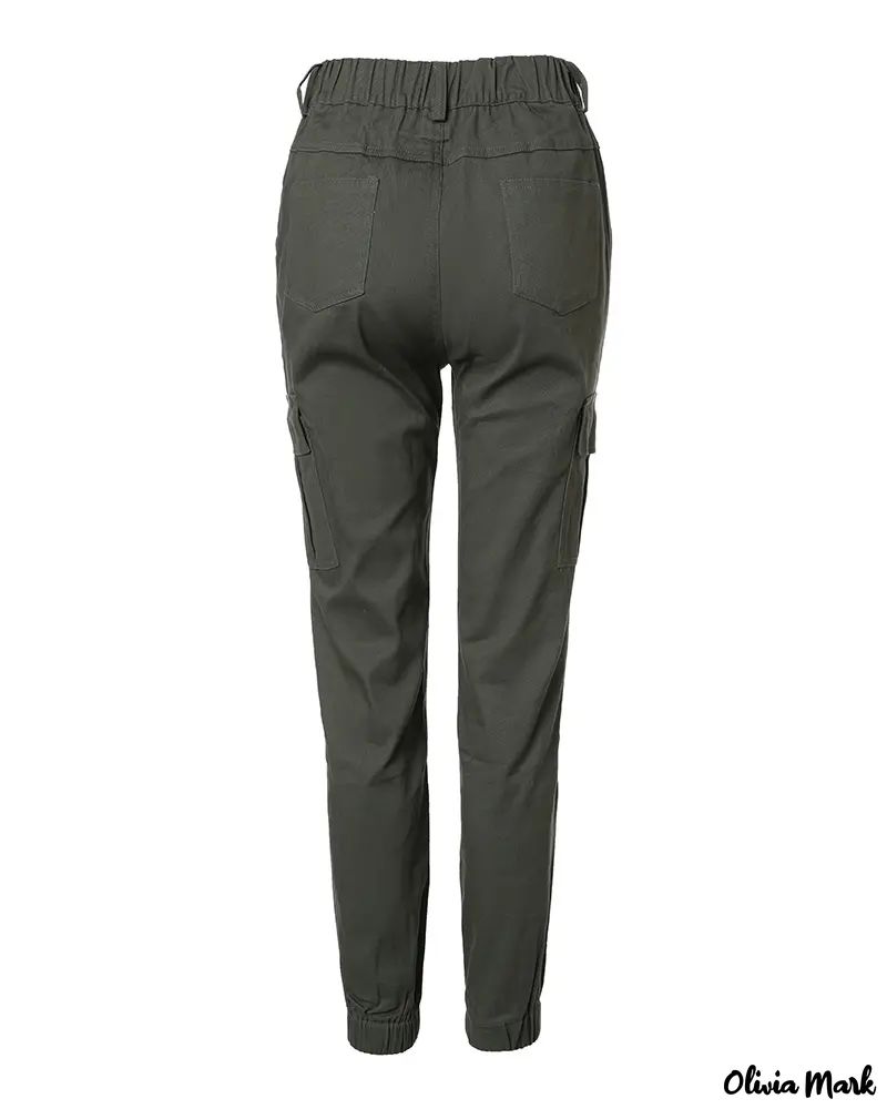 Mao-Wow™ - Cargo broek met hoge taille en zakken