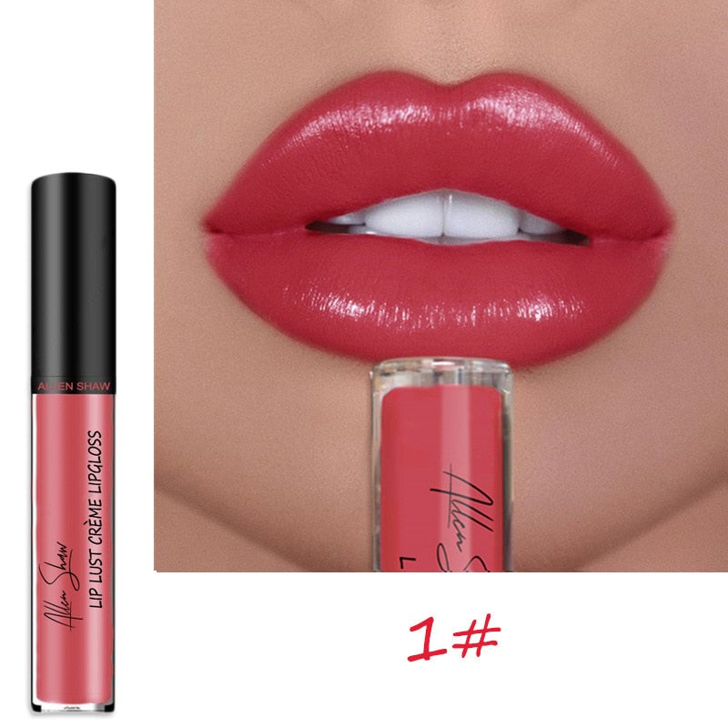 12 Kleuren Crème Textuur Lipgloss Waterproof