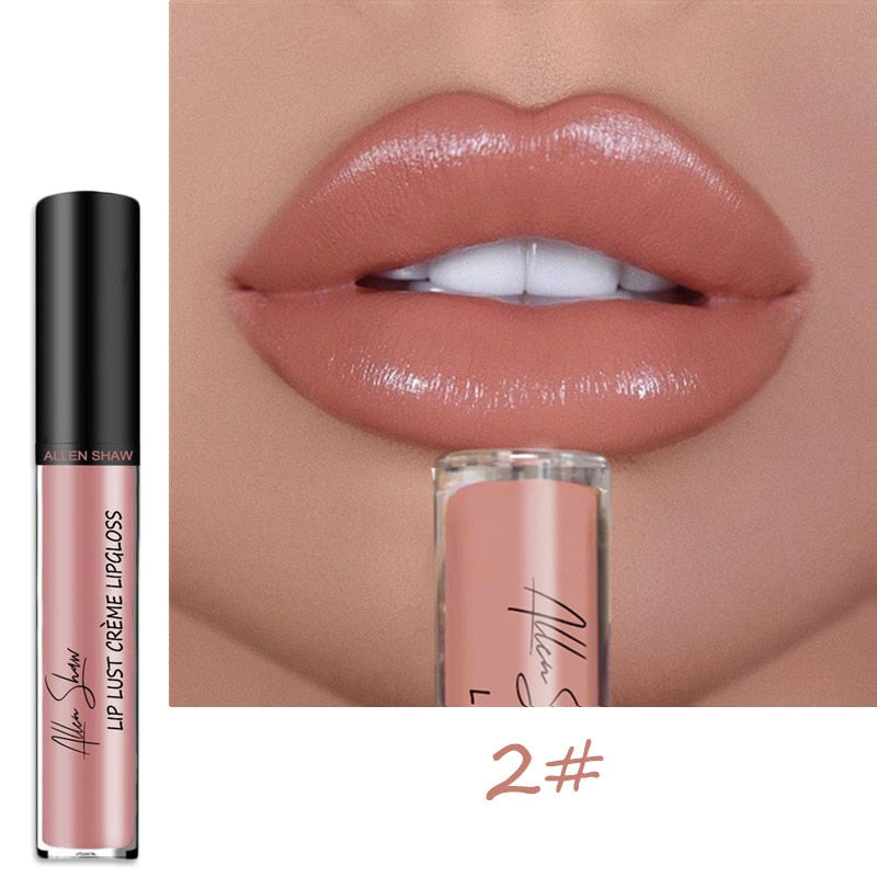 12 Kleuren Crème Textuur Lipgloss Waterproof