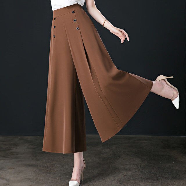 FlowyThreads™ | Geplooide broek met wijde pijpen!