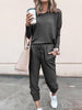 Mao-Wow™️ - Effen damespyjama met lange mouwen en lange broek