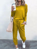 Mao-Wow™️ - Effen damespyjama met lange mouwen en lange broek